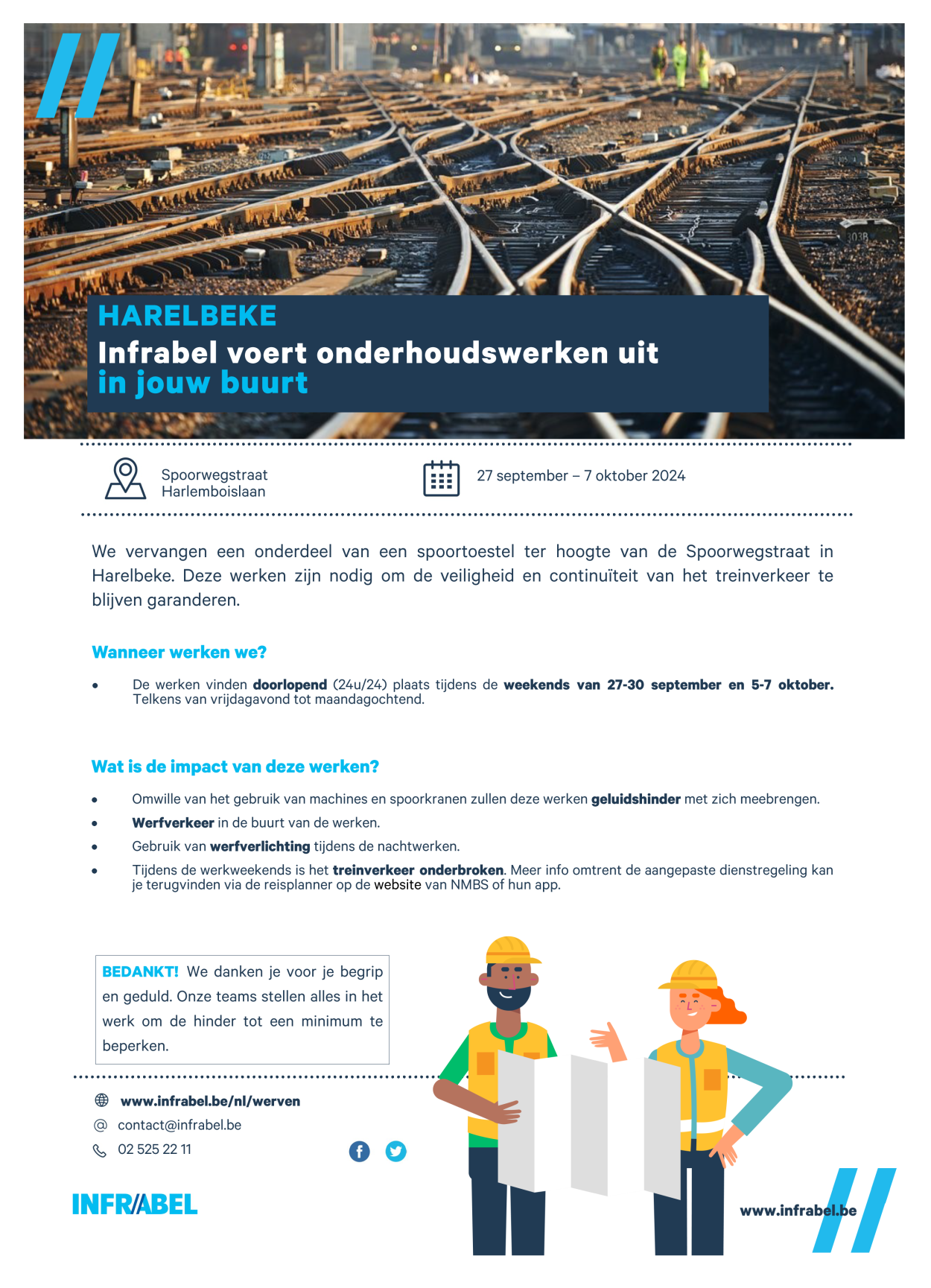 20240927 infrabel weken aan het spoor in Harelbeke